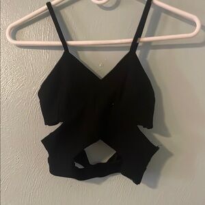 Black Women's Crop Top